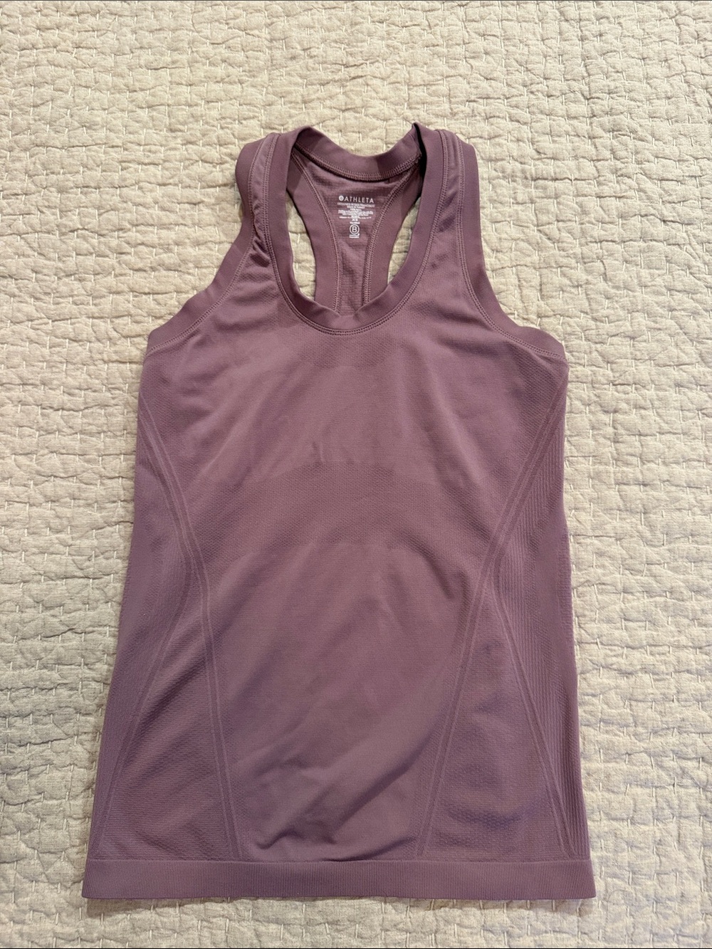 Athleta Lavender Momentum Seamless Racerback Tank